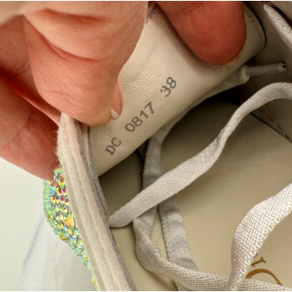 NIB-Walk 'n' Dior Strass Canvas Low Top - 38/7.5 - Picture 9 of 12